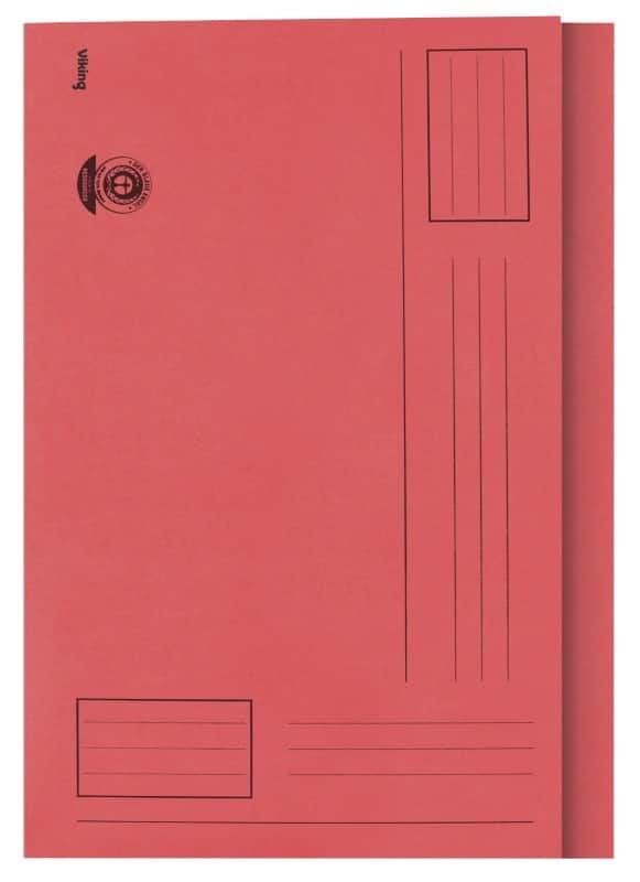 Viking Square Cut Folder A4 Red Manila 180 gsm Pack of 100