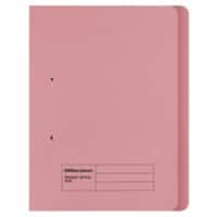 Office Depot Spring Coil Flat File Foolscap Pink Manila 34.4 x 2.5 x 35.4 cm Pack of 50