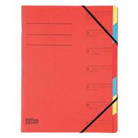 Office Depot Divider Book A4 Red Mottled Pressboard 24 x 0.4 x 32 cm