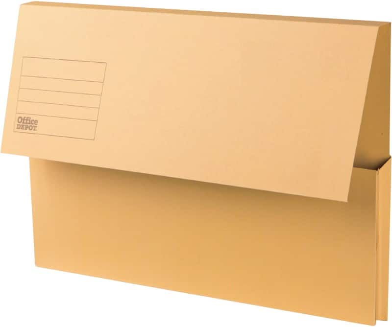 Viking Document Wallet Foolscap Manila Landscape 34.8 (W) x 3.2 (D) x 24.3 (H) cm Yellow Pack of 50