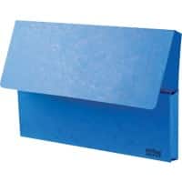 Office Depot Document Wallet Foolscap 265gsm Blue Pack of 10