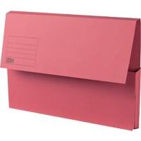 Office Depot Document Wallet Foolscap 315 gsm Red Pack of 25