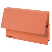 Office Depot Document Wallet Foolscap 315 gsm Orange Pack of 25