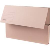 Viking Document Wallet Foolscap Manila Landscape 35.4 (W) x 3.2 (D) x 24 (H) cm Buff Pack of 50