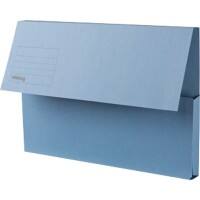 Viking Document Wallet Foolscap Manila Landscape 35.4 (W) x 3.2 (D) x 24 (H) cm Blue Pack of 50