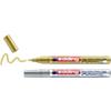 edding 751 Permanent Paint Marker Gold, Silver Fine Bullet 1-2 mm Pack of 2