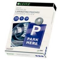 Leitz iLAM Premium Laminating Pouches A4 Glossy 250 microns (2 x 250) Transparent Pack of 100