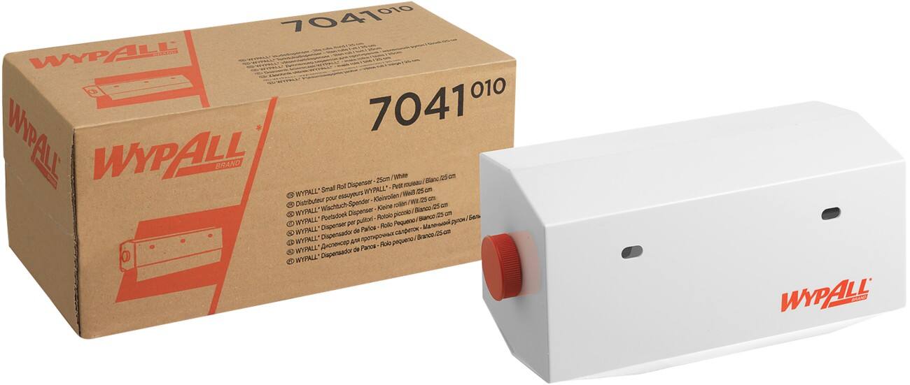 WYPALL Rolled Hand Towel Dispenser 7041 Plastic Wall Mountable White