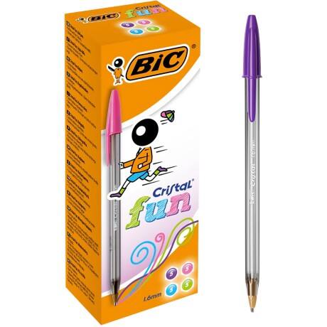 Bic Cristal Large Fashion Ballpoint Pens In Assorted Colours - Pack of ...