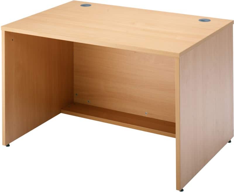 Dams International Rectangular Modular Straight Base Unit with Beech Coloured Melamine Top Denver 1200 x 800 x 742mm