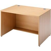 Dams International Rectangular Modular Straight Base Unit with Beech Coloured Melamine Top Denver 1200 x 800 x 742mm