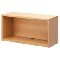 Dams International Rectangular Modular Straight Top Unit with Beech Coloured Melamine Top Denver 800 x 350 x 430mm