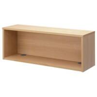 Dams International Rectangular Modular Straight Top Unit with Beech Coloured Melamine Top Denver 1200 x 350 x 430mm