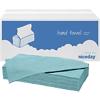 Niceday Hand Towels Blue C-fold 1 Ply Paper 20 Sleeves of 182 Sheets