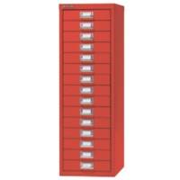 Bisley Multi Drawer Cabinet H3915NL 15 Drawers Red 279 x 380 x 860 mm