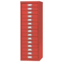 Bisley Multi Drawer Cabinet H3915NL 15 Drawers Red 279 x 380 x 860 mm