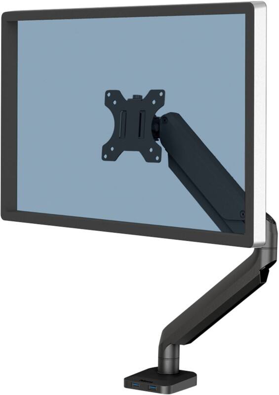 Fellowes Platinum Series Monitor Arm 8043301 Height Adjustable 32 " Black