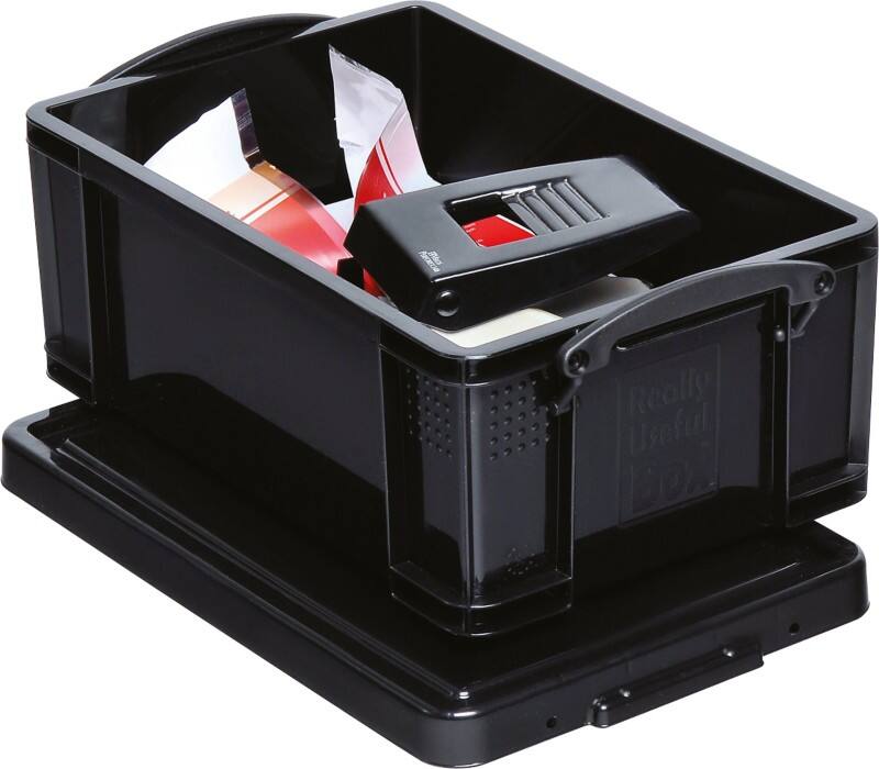 Really Useful Box Storage Box 9 L Black 25.5 x 39.5 x 15.5 cm