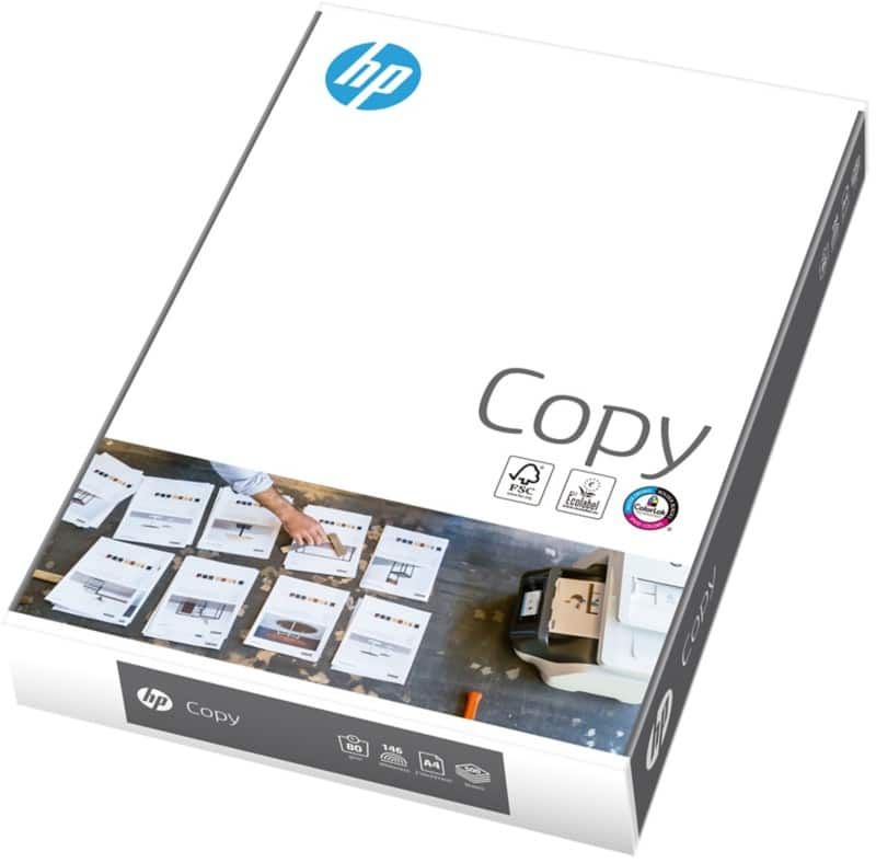 Hp copy a4 printer paper 80 gsm matt white 500 sheets