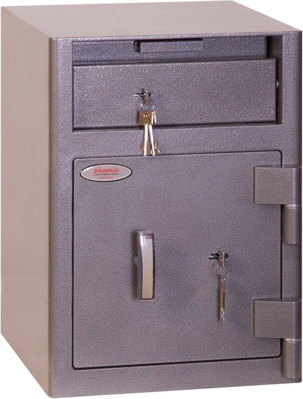 Phoenix Cash Deposit Safe Size 1 with Key Lock 47L SS0996KD 480 x 340 x 380mm Graphite Grey
