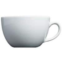 GENWARE Bowl Shape Cup Fine China 200ml White Pack of 6