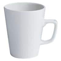 GENWARE Latte Mugs Porcelain 340ml 10.5 x 9.5cm White Pack of 6