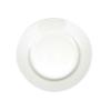 GENWARE Wide Rim Plate Vitrified Porcelain 26cm White Pack of 6