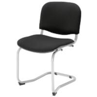 Dee stacking chairs- Cantilever without arms (Pack of 4) -Midnight Black