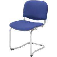 Dee stacking chairs- Cantilever without arms (Pack of 4) -Mid Blue