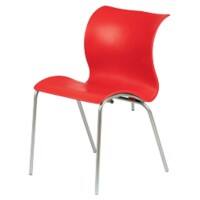 Carolina Stacking Chair Red Pack 4