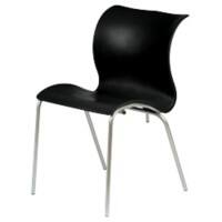 Carolina Stacking Chair Black Pack 4