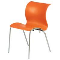 Carolina Stacking Chair Orange Pack 4