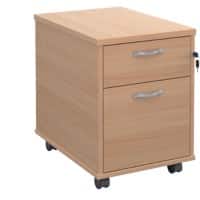 Elev8 Touch Mobile Pedestal 2 Drawers Lockable 426 x 600 x 567 mm Beech