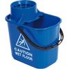 Robert Scott Mop Bucket with Wringer Plastic Blue 15L
