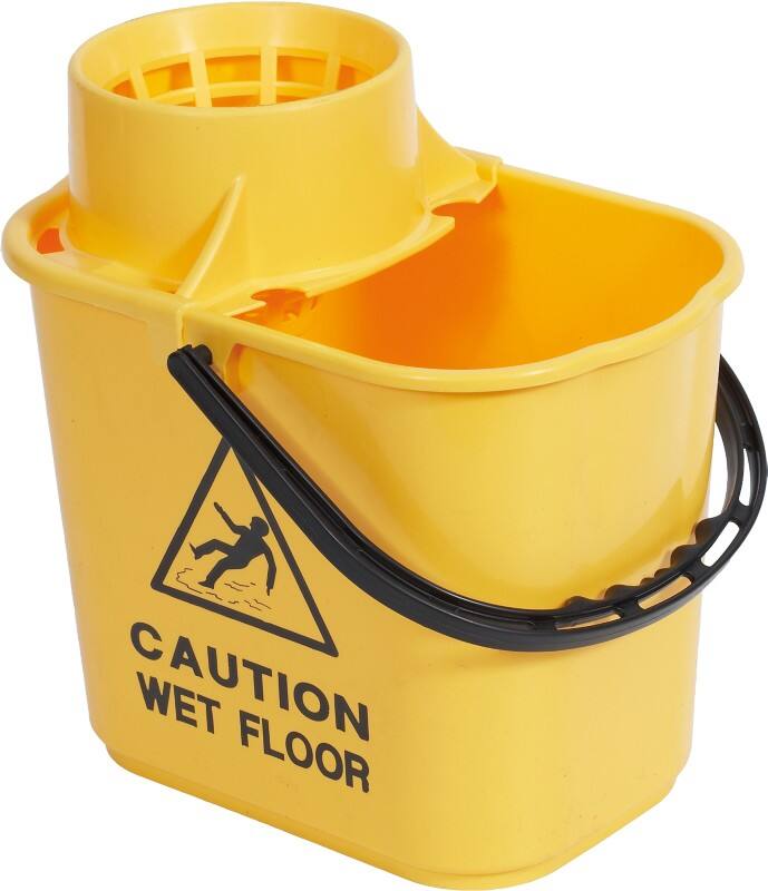 Robert Scott Mop Bucket with Wringer Plastic Yellow 15L