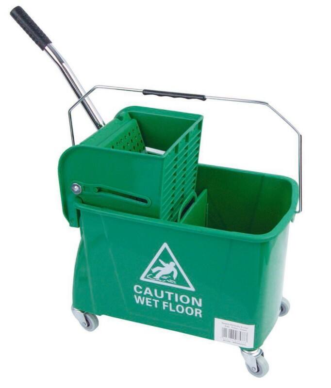 Robert Scott Mop Bucket with Wringer Plastic Green 20L