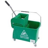 Robert Scott Mop Bucket with Wringer Plastic Green 20L