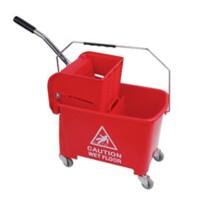 Robert Scott Mop Bucket with Wringer Plastic Red 20L