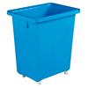 Slingsby 130 litre mobile plastic container with smooth interior – blue
