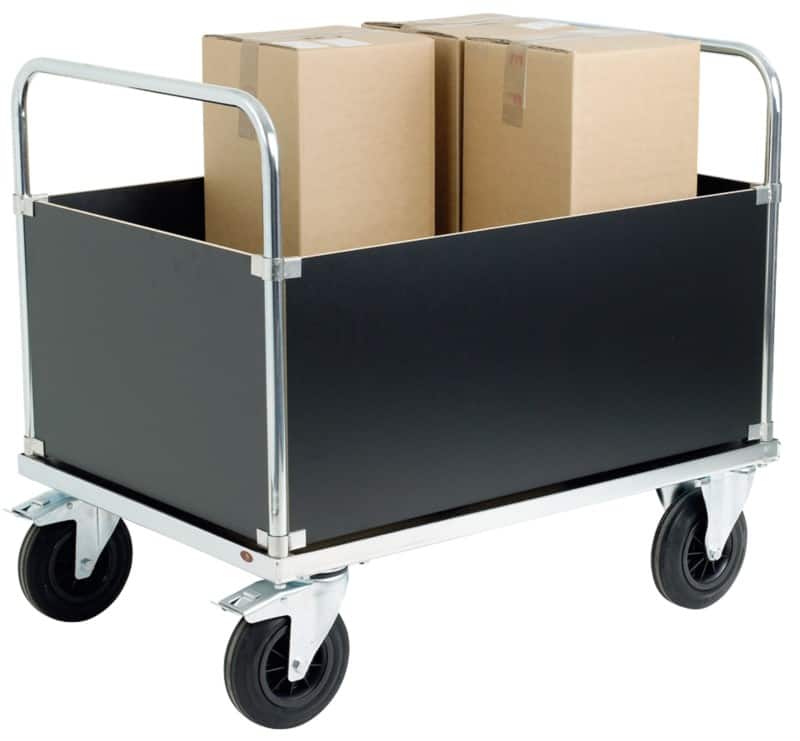 Platform Trolley 350 kg Plywood, Steel 70 x 90 x 100 cm Assorted