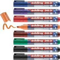 edding 363 Whiteboard Marker Assorted Broad Chisel 1-5 mm Pack of 8