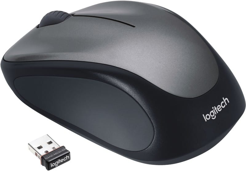 Logitech Wireless Mouse M235 Optical For Right and Left-Handed Users With USB-A Nano Receiver Grey