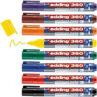 edding 360 No Whiteboard Marker Assorted Medium Bullet 1.5-3 mm Pack of 8