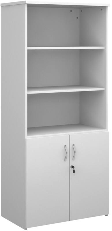 Dams International Combination Unit MFC (Melamine Faced Chipboard) 4 Shelves 800 x 470 x 1,790 mm White