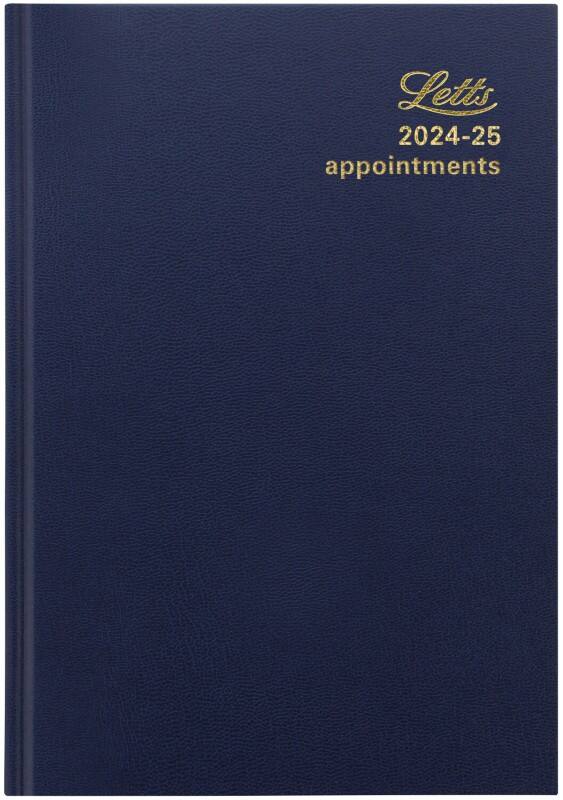 Letts academic diary 2024, 2025 a5 1 day per page english blue a1xbl