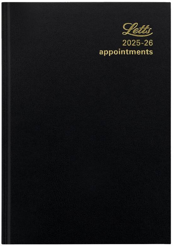 Letts academic diary 2024, 2025 a5 1 day per page black a1xbk