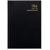 Letts Academic Diary 2025, 2026 A5 1 Day per page Black A1XBK
