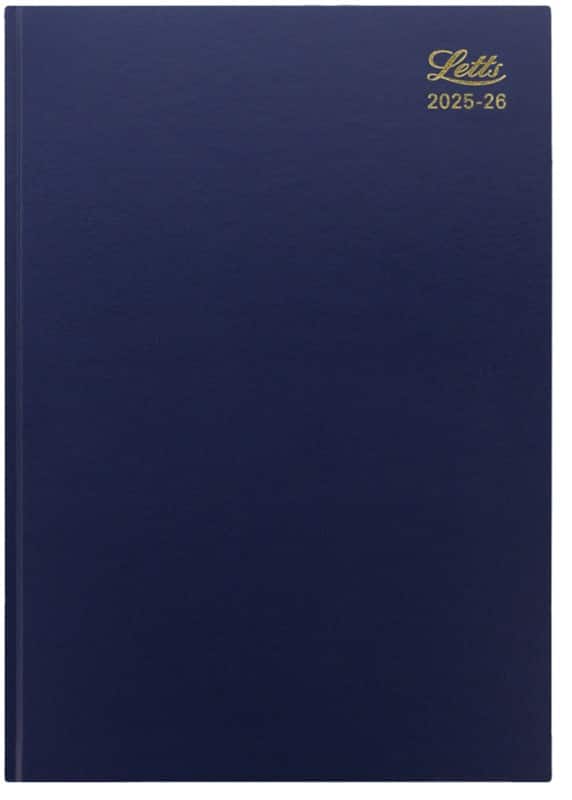 Letts Academic Diary 2025, 2026 A4 Week to view English Blue A3ZBL