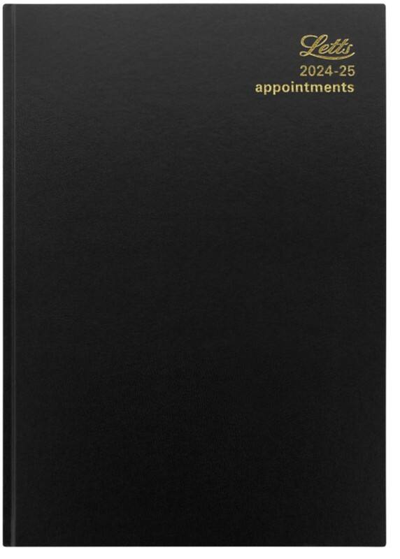 Letts Academic Diary 2025, 2026 A4 1 Day per page Black A1ZBK