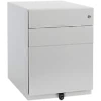 Bisley Pedestal with 3 Lockable Drawers Note 420 x 565 x 565mm Silver